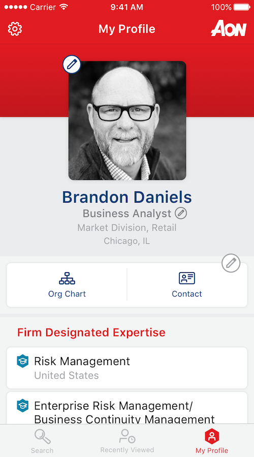 Aon PeopleFinder Mobile App screenshot 1